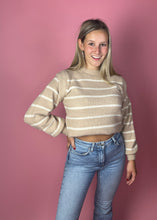 Load image into Gallery viewer, Striped sweater beige
